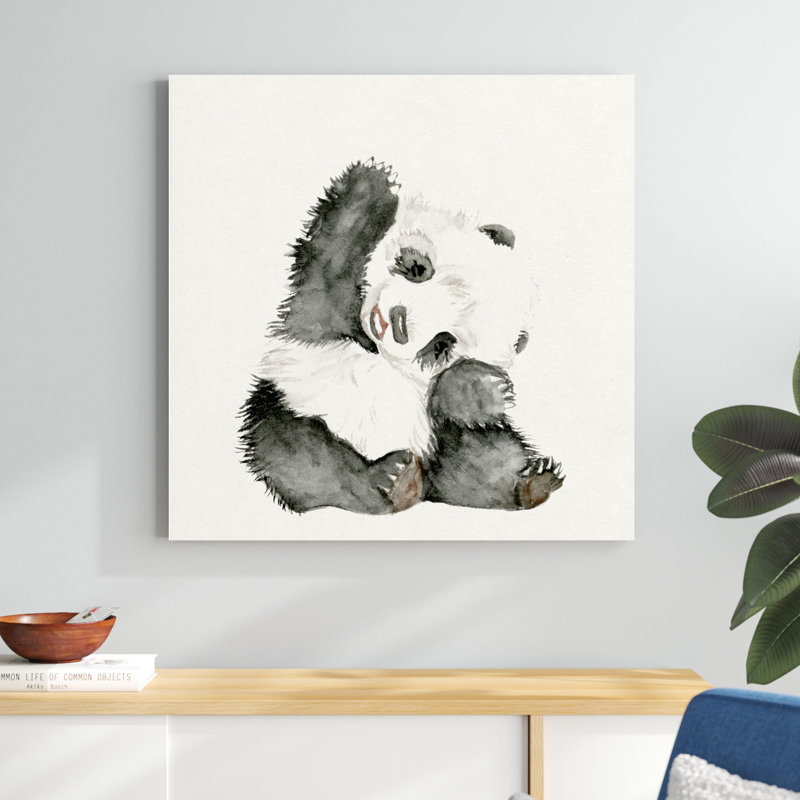 Bébé panda I, H 36 po x l 36 po x P 1,25 po