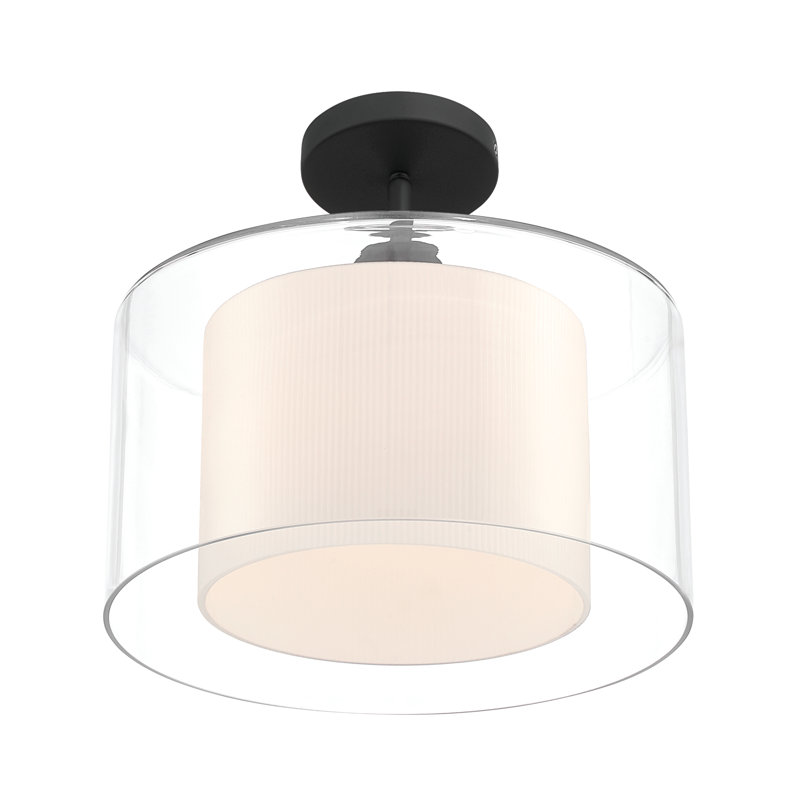 Luminaire suspendu / semi-encastré convertible 1 lumière 12,75 po Seville