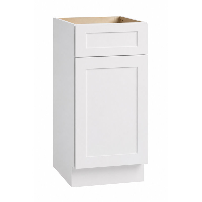 Meuble-lavabo Kindwood Eco Shaker à 3 tiroirs, prêt à assembler, White, 18