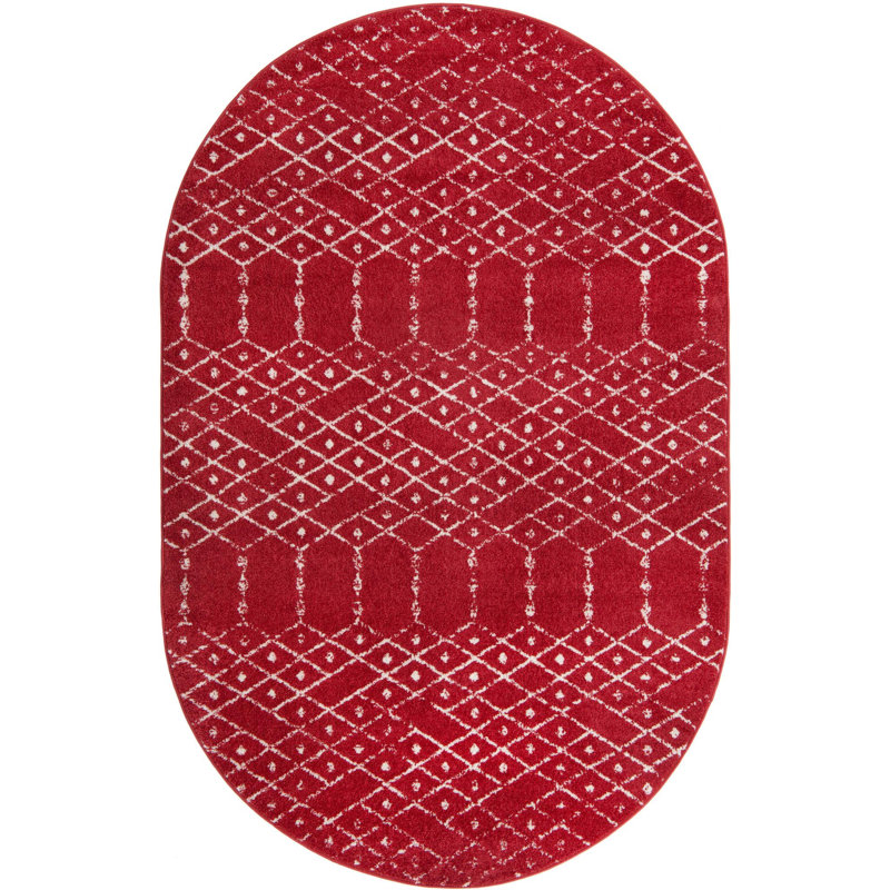 Brissa Abstract Indoor Rug, Oval 5'3" x 7'10"