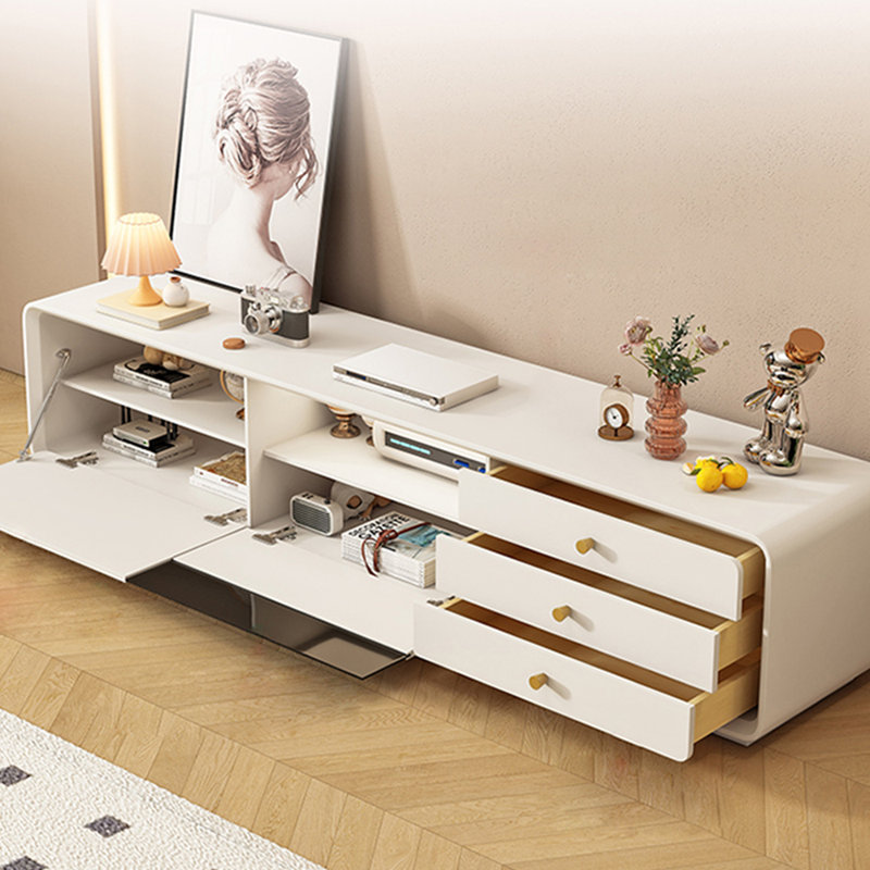 Meuble télé blanc simple et beau, 70.87"