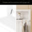 Lit simple avec tablettes, lit mural en métal pliable et peu encombrant
