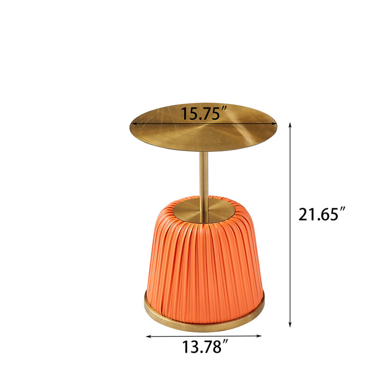 Table de bout H 21,65 po Gutirrez, Orange