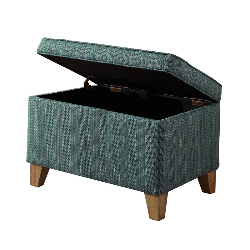 Murwah Storage Ottoman, Green Acrylic