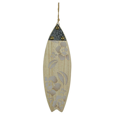 Ensemble de 2 planches de surf 16 pouces en bois sculpté et métal