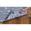 Tapis bleu marine / ivoire tissé à plat à la main Dominica-22809744