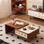 Table basse rétractable en noyer
