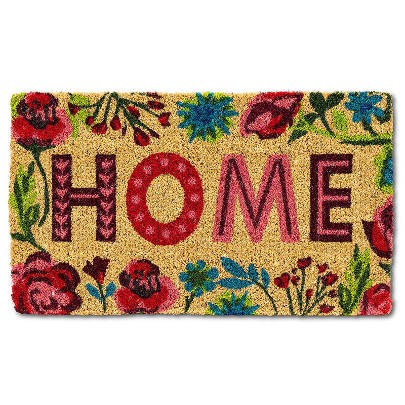 Tapis d'extérieur à bordure florale 30 po x 18 po Thwing