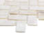 Oyster .5x1 Herringbone Polished Pearl Mosaic Tile