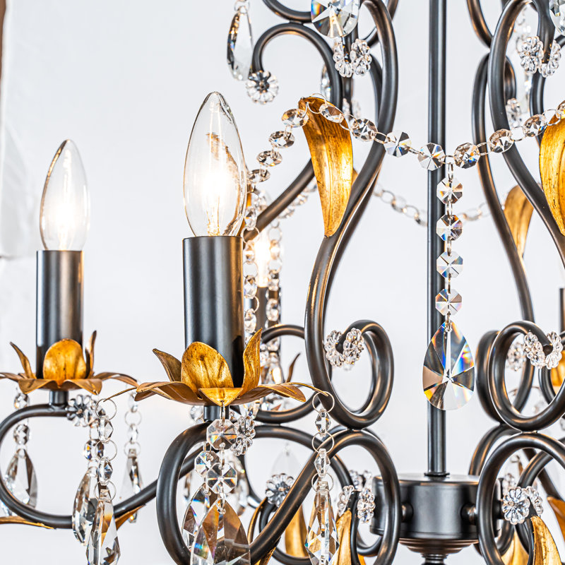 Lustre en cristal 6 lumières Jeannet