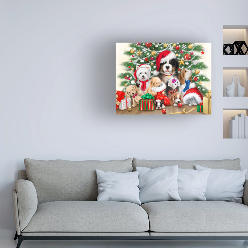 Art sur toile «ologic Happy Dogs », H 24 po x l 32 po