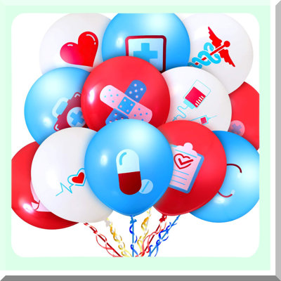 Nurse Party Balloons for Graduation and Events