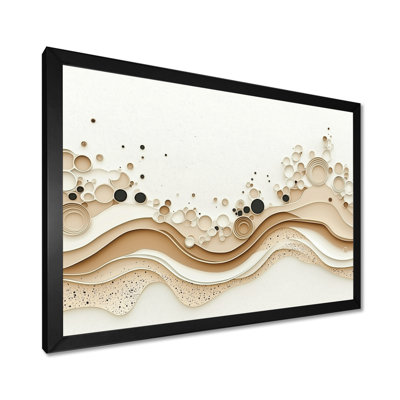 Décoration murale minimaliste en marbre beige River I - Minimalist