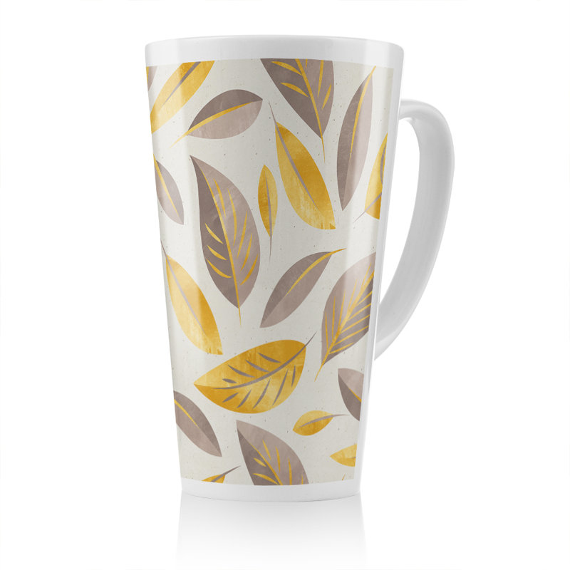 Botanical Leaf Latte Mug