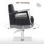 Fauteuil de salon à pompe hydraulique, fauteuil de coiffeur pivotant, similicuir
