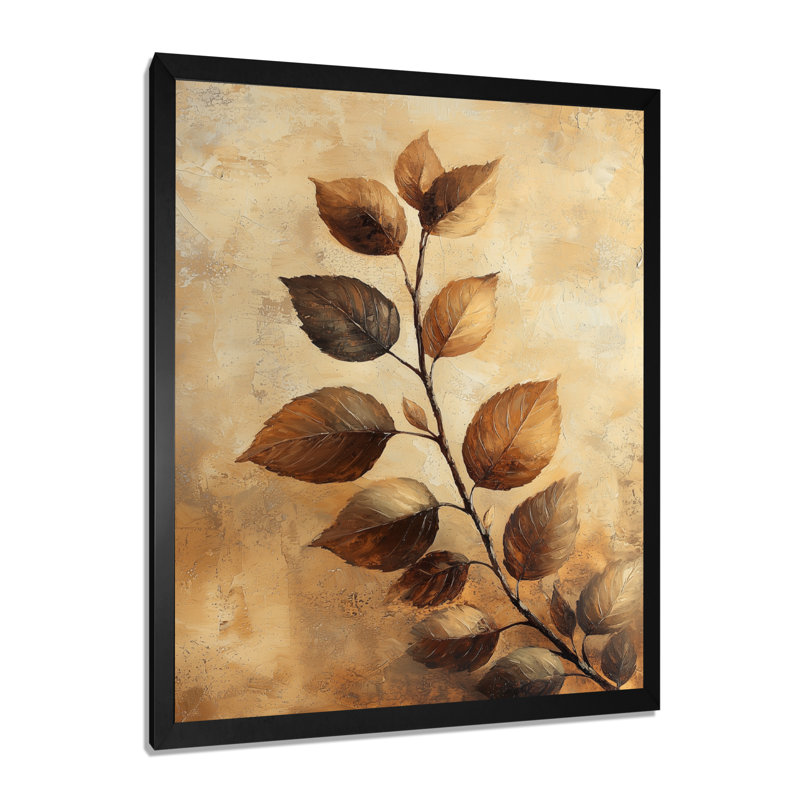 Therese - salon d'art mural floral, 32" H x 24" W, Black, Reproduction encadrée d'une seule photo