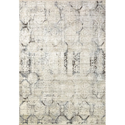 Tapis ivoire/bleu Jazlyn