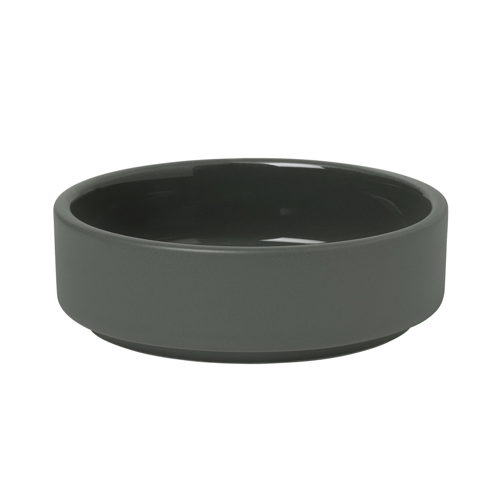 PILAR Stoneware 3.8 oz. Dessert Bowl, Agave Green