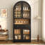 Armoire de bar 70 po de hauteur avec tablette réglable 70 po-1919701572