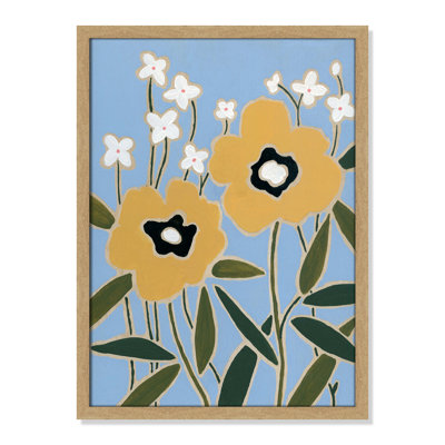 Maura "Woodblock Floral II" Print