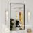 Ebern Designs Ragio Rectangular Black Metal Framed Mirror-58340675