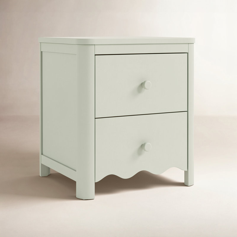 Casablanca 2 Drawer Nightstand, Sage