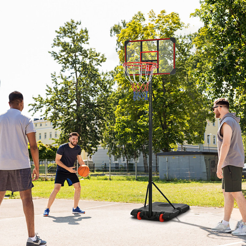 Freeport Park Cullum Adjustable Height 71cm W Steel Portable Full-Size Basketball Hoop