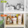 Rashun Pull Out Cabinet Organizer with Extension Rail Slides, Hard Close Pull Out Shelf with U Bracket