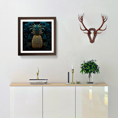 Pineapple Paisley - Framed Print