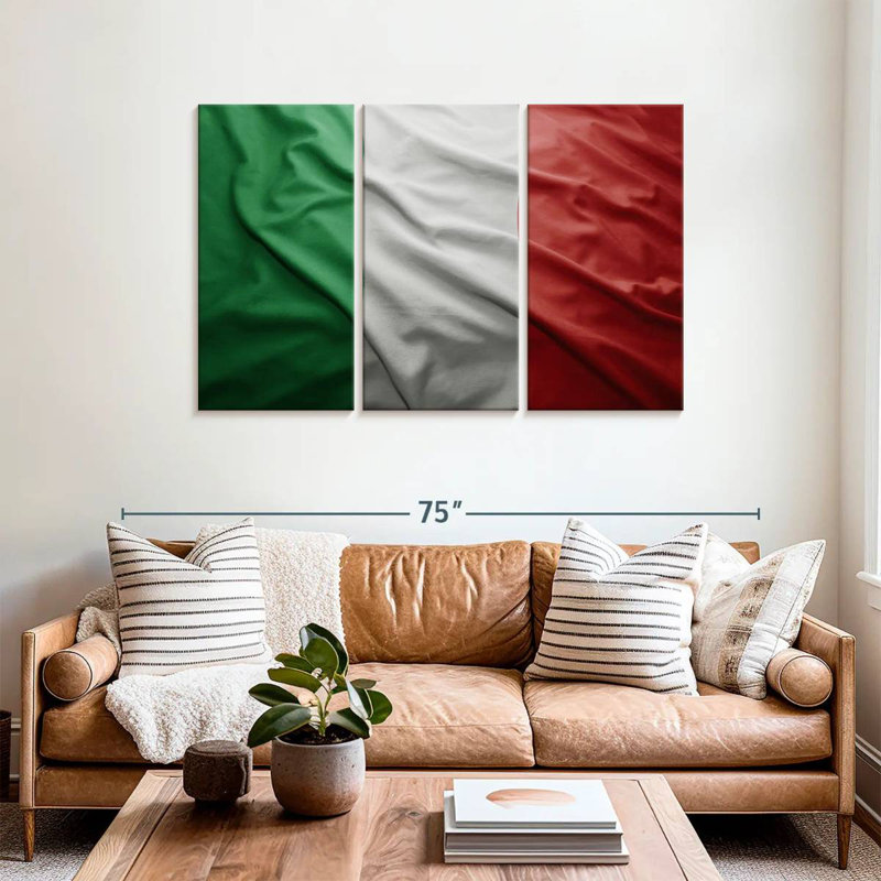 Borges Italian Flag, 36" H x 57" W