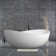 63'' x 37.4'' Soaking Solid Surface Bathtub