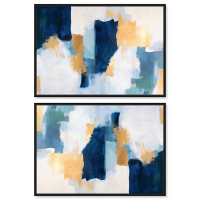 Ensemble Chiesita sur toile bleu vif Art par Art Remedy