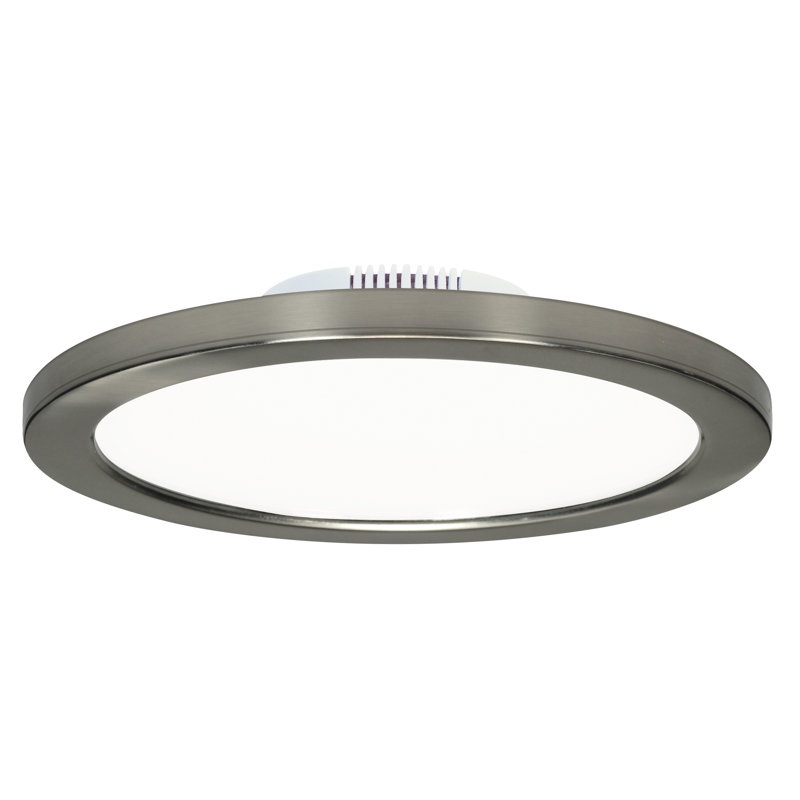 Rudnick LED Flush Mount, Brushed Nickel