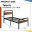 16 Inch Bed Frame with Wood Headboard and Footboard-1960896521