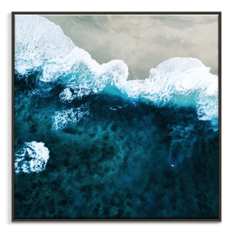 Print on Canvas, Black Floater Frame, 102cm H x 102cm W