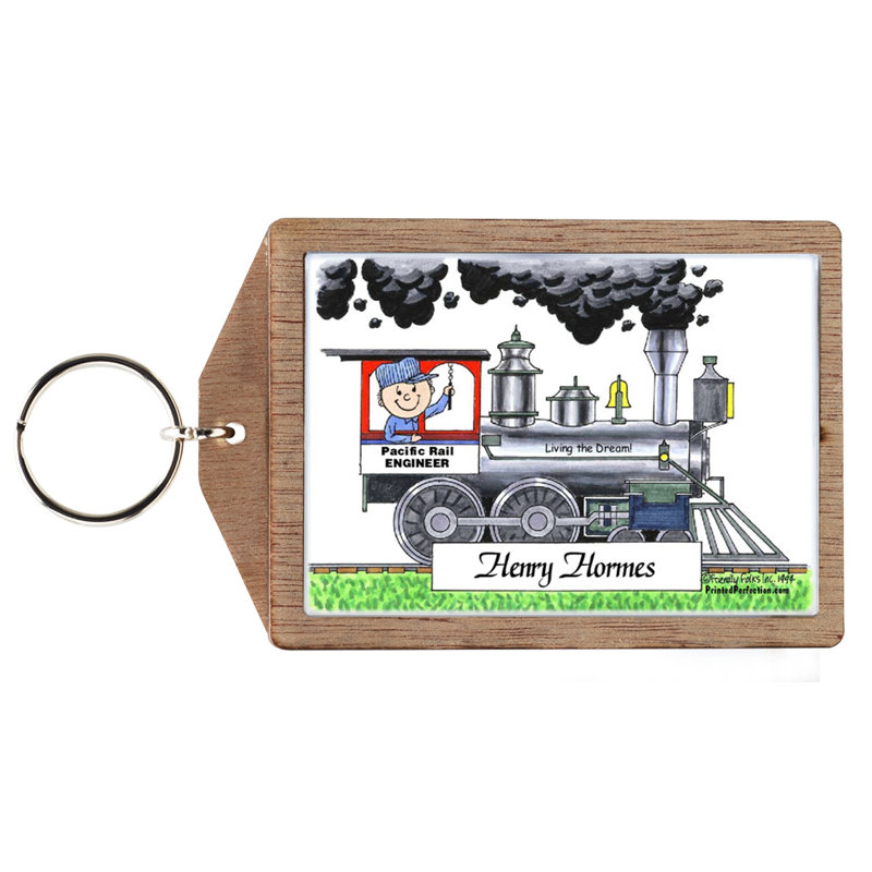 Personalized Train - Male Key Chain