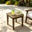 Table d'appoint d'extérieur en bois de teck Marlo-114980236