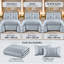 Atlanta Luxury Crushed Velvet Duvet Cover Bedding Set with Matching Pillowcases, Soft Glamorous Textured Quilt Cover-625715922-625715927