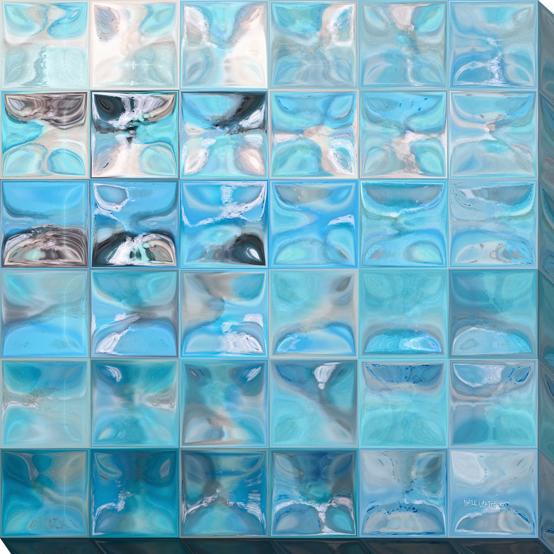 « tile art #4 2015 », reproduction d’impression sur toile encadrée, H 24 po x l 24 po x P 1,5 po, Toile tendue