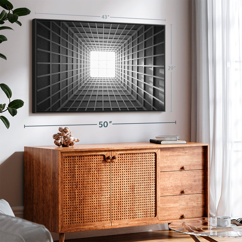 Building Skylight Illusion Canvas Print, 43" H x 29" W