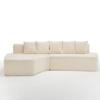 Ultimate Comfort Ivory Sectionals, Minimalist Modular Design For Home