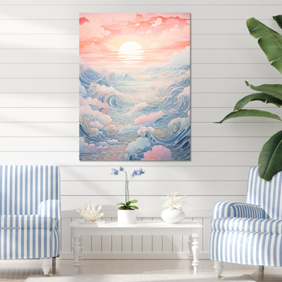 «Japon Kanagawa Wave Horizon», reproduction sur toile