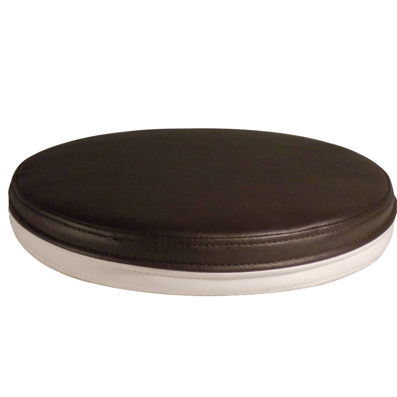 Tabouret de coiffeuse Mariko, Noir / blanc