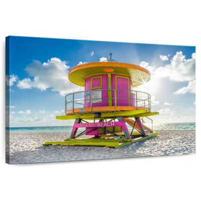 Maison de sauveteur Kavia Miami Beach en rose