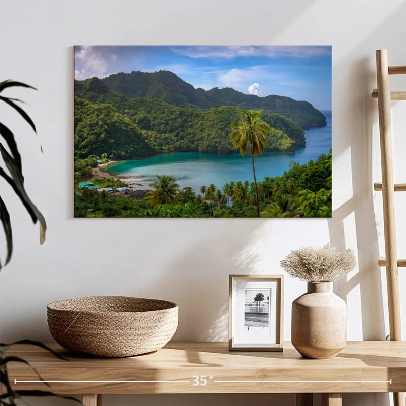 Plage des Caraïbes exotique Gillard, H 16 po x l 24 po