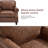 Upholstered Accent Chair Faux Leather Rolled Armchair-448264189