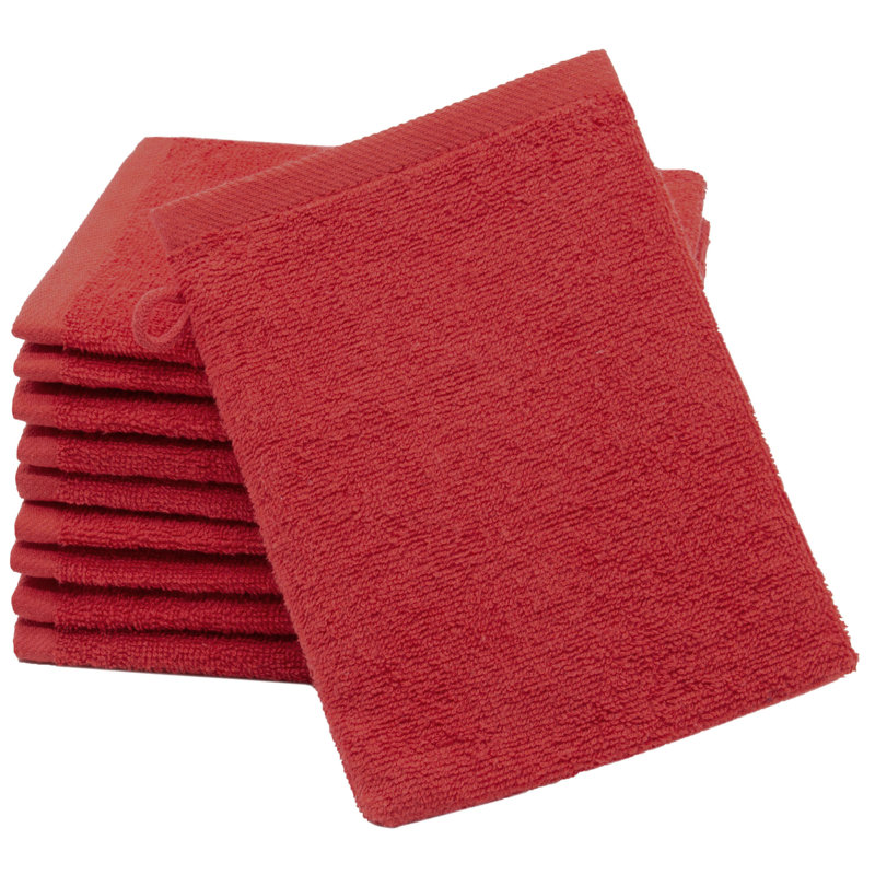 Midweight Washcloth, Red