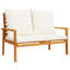  Patio Sofa Bench 47.2" With Cushion Solid Wood Acacia-108809136