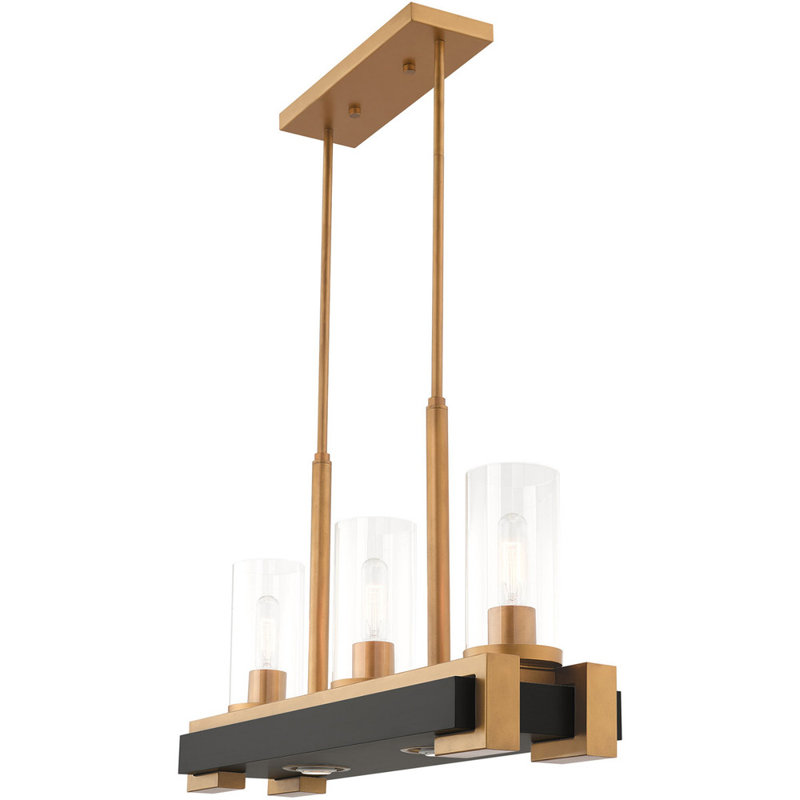 3 - Light Kitchen Island Wagon Wheel Chandelier