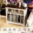 Large Farmhouse Record Player Stand With Vinyl Storage, Turntable Cabinet-2018602801